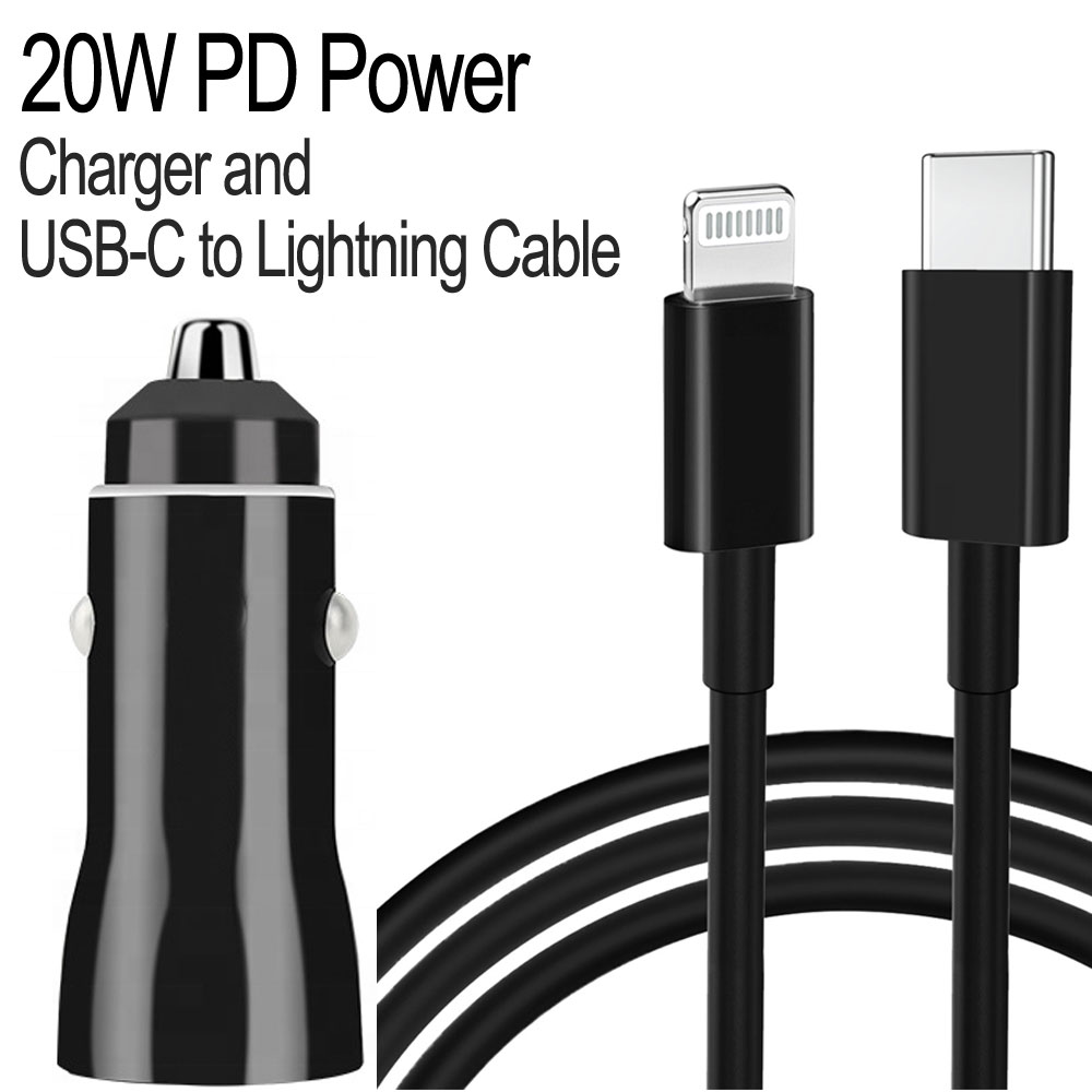 IOS 8PIN Lightning iPhone, iPad, Airpods 2in1 20W PD Fast Power Delivery CHARGER with''''